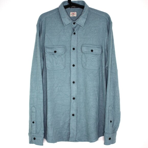 Faherty Mens Large The Legend Soft Sweater Button Up Shirt NEW G1410 - Picture 1 of 7
